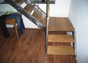 Treppenstufen Eiche mit Podest