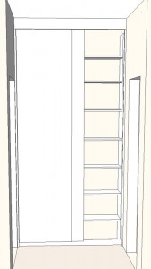 Wandschrank Zeichnung 2